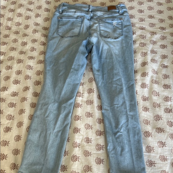 Judy Blue Light Blue Distressed Boyfriend Jeans - Picture 2 of 3